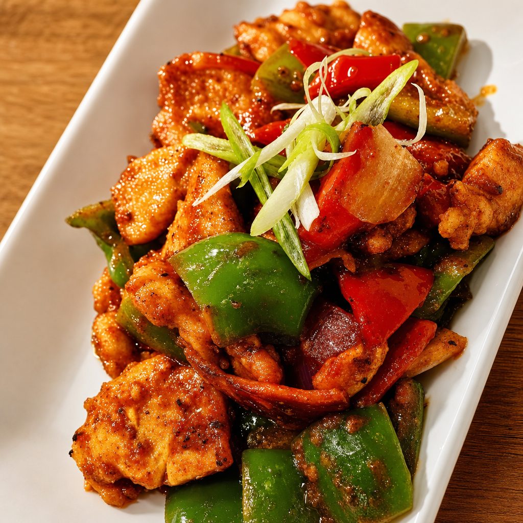 Veg. Chili Chicken.